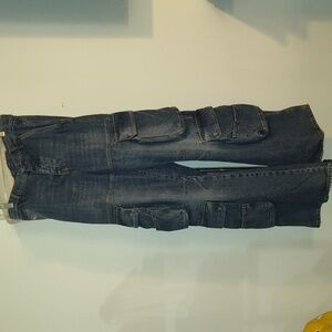 Diesel straight jeans 1996 d-sire 0njan size 28 baggy wide leg cargo Y2K style